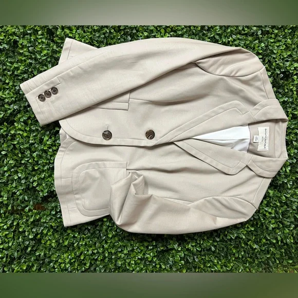 Banana Republic Women's Petite Taupe Blazer Jacket 00P - Picture 3 of 8